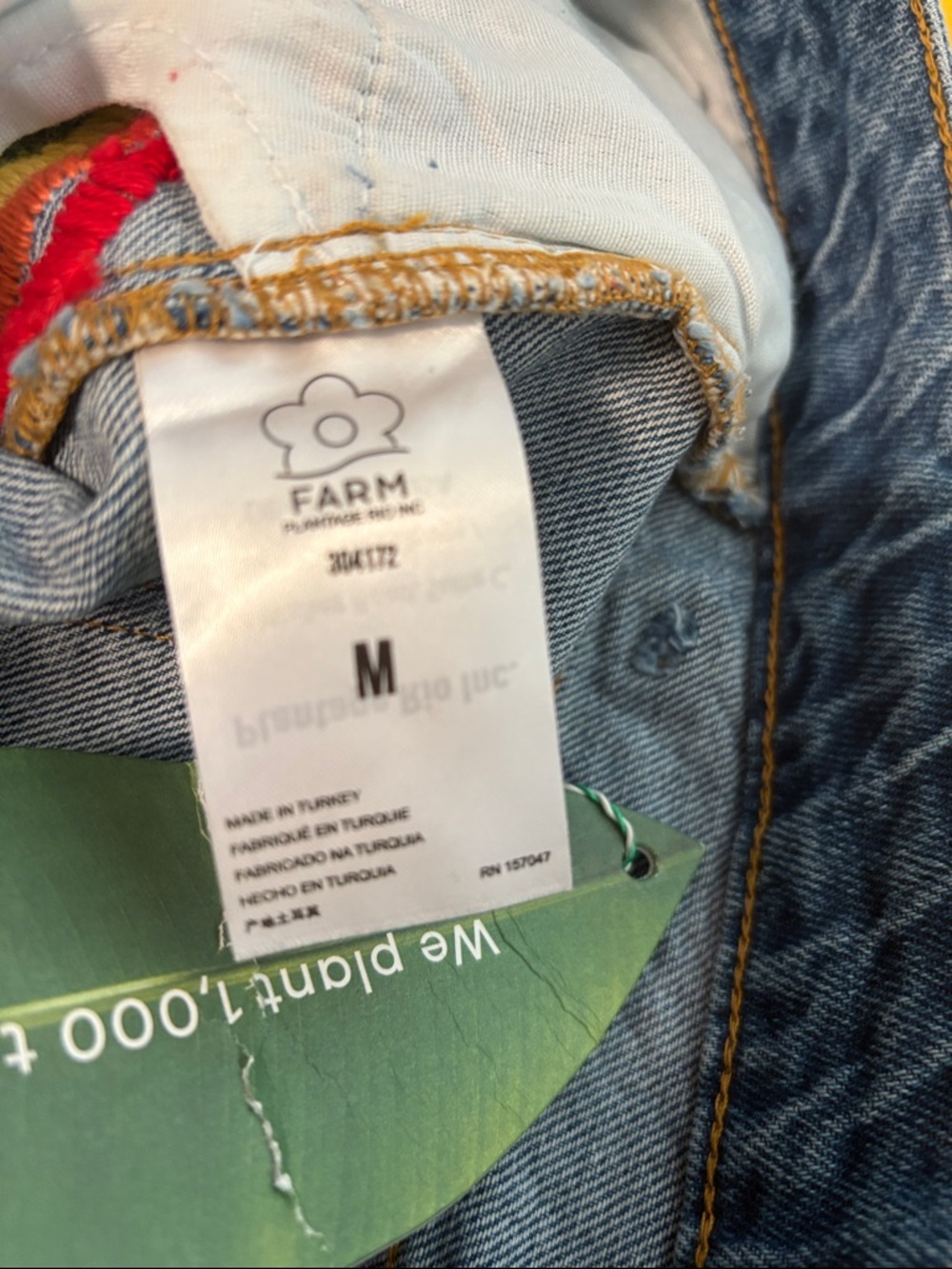 Farm Rio Colorful Birds Denim Shorts—BEAUTIFUL!! New with Tags. Size Medium - Picture 11 of 12